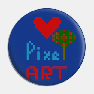 Love Pixel Art Pin