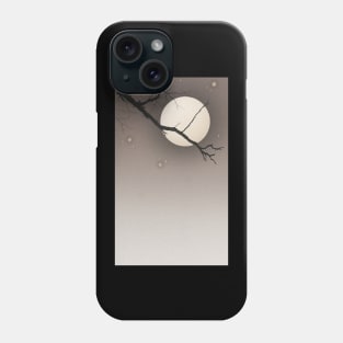 Tree Branch with Full Moon in the Night Sky Phone Case