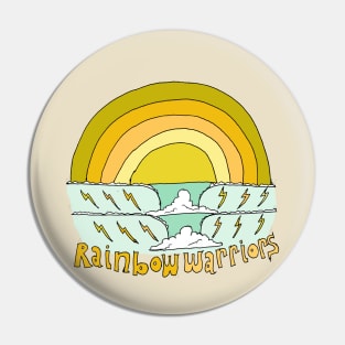 rainbow warriors // retro surf art by surfy birdy Pin