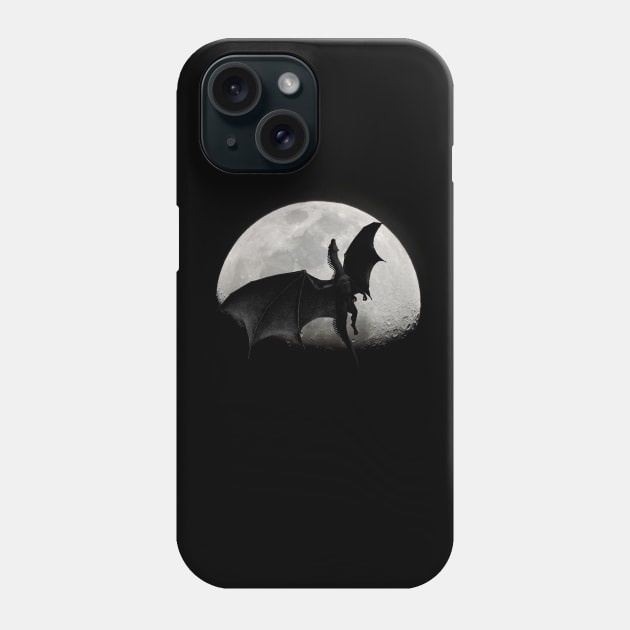 Moon Dragon Phone Case by blackroserelicsshop@gmail.com