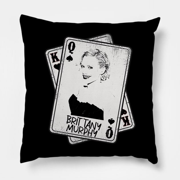 Retro Brittany Murphy Card Style Pillow by Slepet Anis