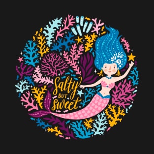 Cute Beautiful Mermaid Love Artwork T-Shirt