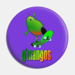 GreenSkinMango g’mango SkateboardLogo Pin