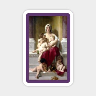 Charity - William Adolphe Bouguereau Magnet