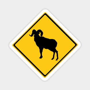 Ram Warning Sign Magnet