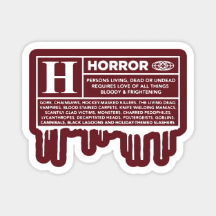 Horror Lover Magnet