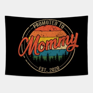 Promoted to Mommy Est 2020 Mothers Day Gift Tapestry