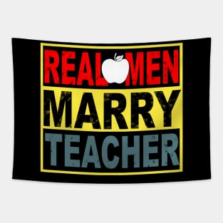 Real Men Marry Teacher Tapestry