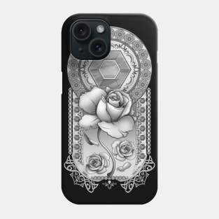 Rose Quartz: Black & White Phone Case