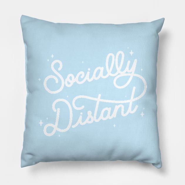 Socially Distant Pillow by LoverlyPrints