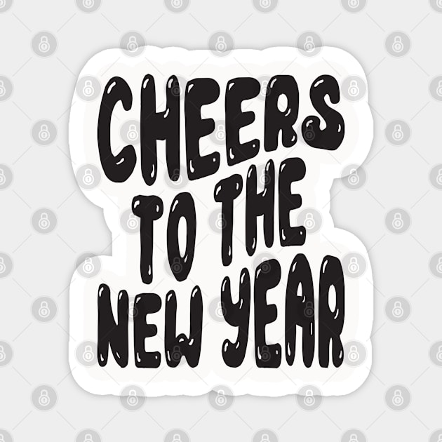 Cheers to the New Year Magnet by MZeeDesigns