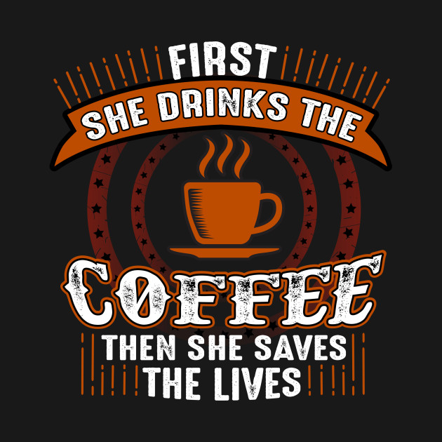 Quote First Coffee by Alvd Design