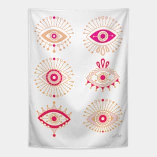 evil eyes Tapestry