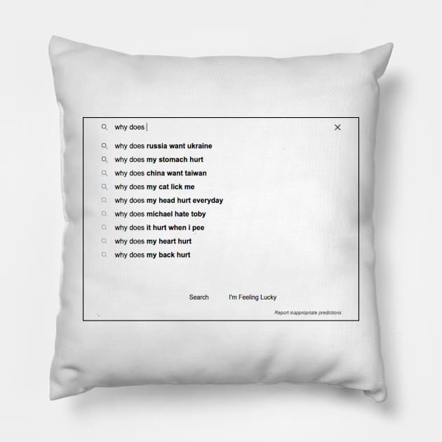 Why Does... Pillow by caseofstyle