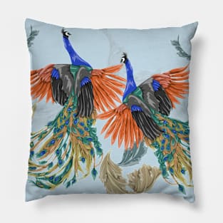 Peacock Feast Pillow