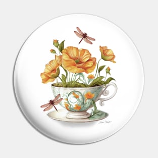 Floral Teacup Collection A Pin