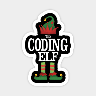 Coding Elf Matching Family Group Christmas Party Pajamas Magnet