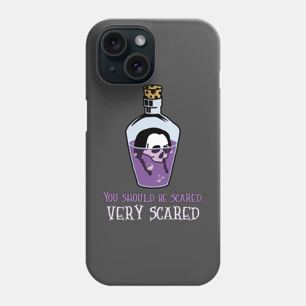 You Should Be Scared Wednesday Addams Inspired Phone Case by Smithys Shirts