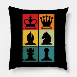 Chess Pieces For Chess Player Pillow