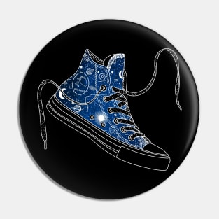 Aquarius high tops - Space canvas Pin