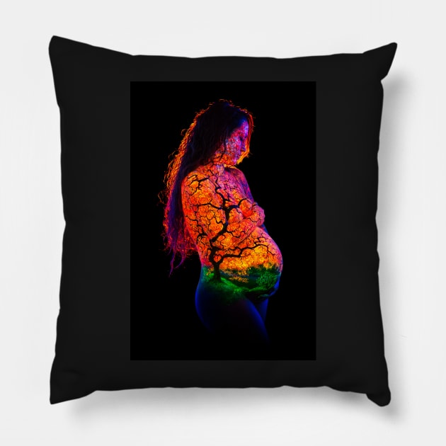 Autumn Gardens Pillow by UnderBlackLight