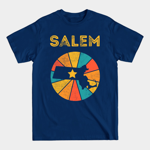 Discover Salem Massachusetts Vintage Distressed Souvenir - Salem Massachusetts - T-Shirt