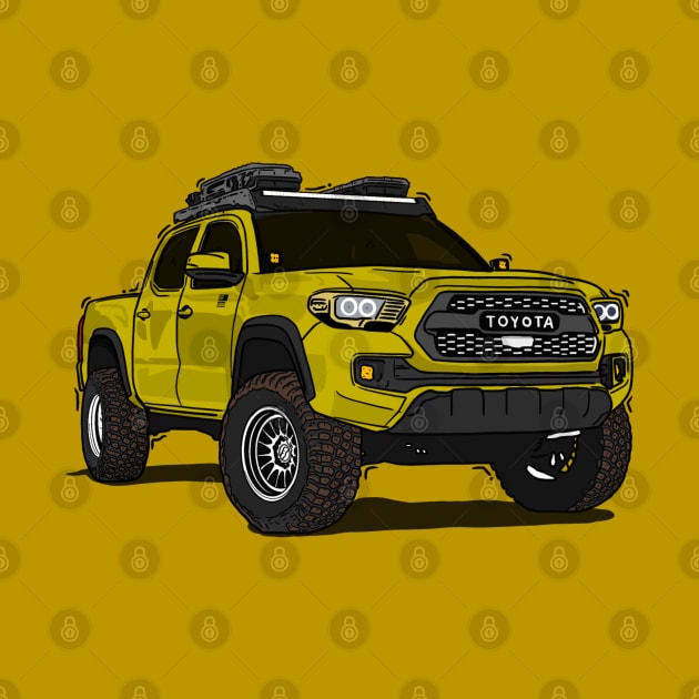 Toyota 4Runner Yellow by 4x4 Sketch