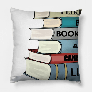 I Like Big Books and I Cannot Lie Reader & Book Lover Gifts Pillow