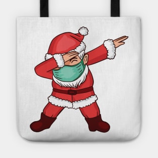 Dabbing Santa in Mask Tote