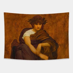 Mnemosyne, Mother of the Muses by Frederic Leighton Tapestry