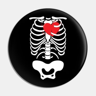 Halloween Skeleton Rib Cage Pin