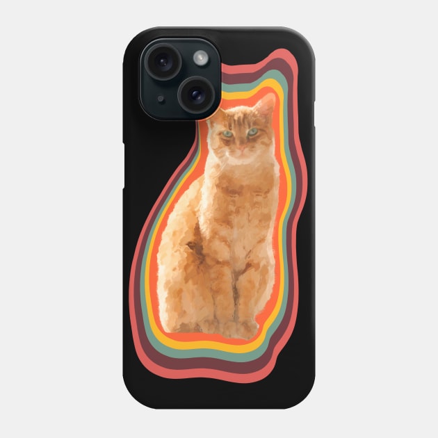 tabby cat painting Phone Case by Arteria6e9Vena