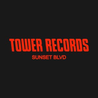 Tower Records Vintage Music Sunset Hollywood T-Shirt