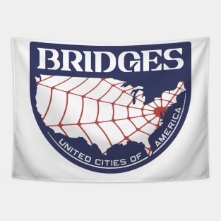 Bridges Background Logo Tapestry