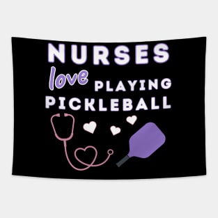 Nurses Love Playing Pickleball Tapestry