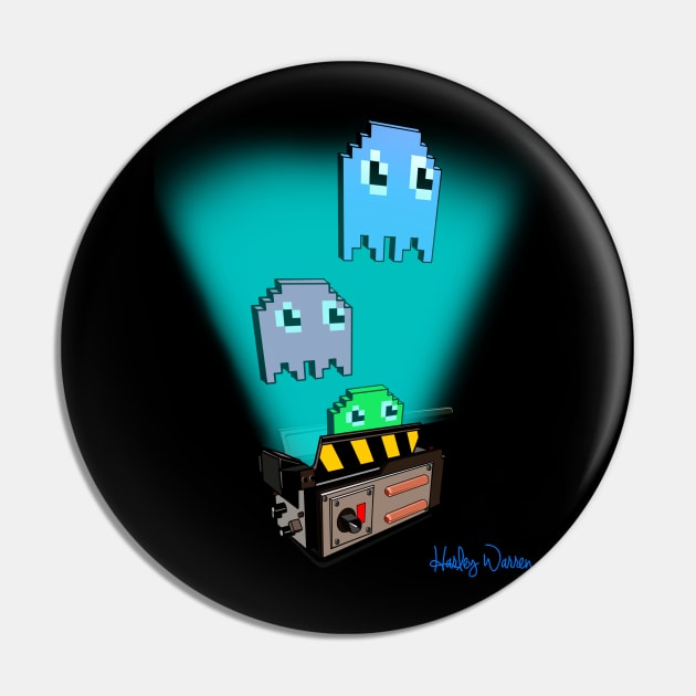 Busting Some Ghosts Pin by Harley Warren