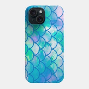 Mermaid scales Sea Blue Phone Case