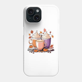 Pumpkin spice fall vibe pattern Phone Case