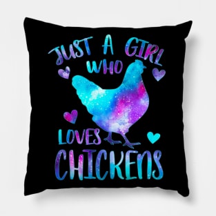 Just a girl who loves chickens Pillow