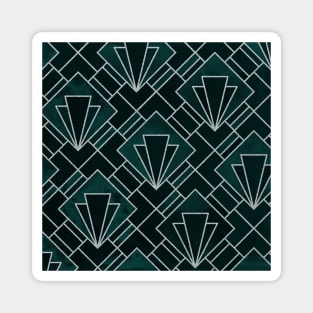 Green Emerald Art Deco Magnet