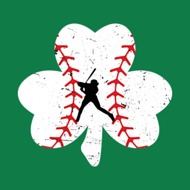 Baseball Shamrock St Patricks Day by Davidsmith