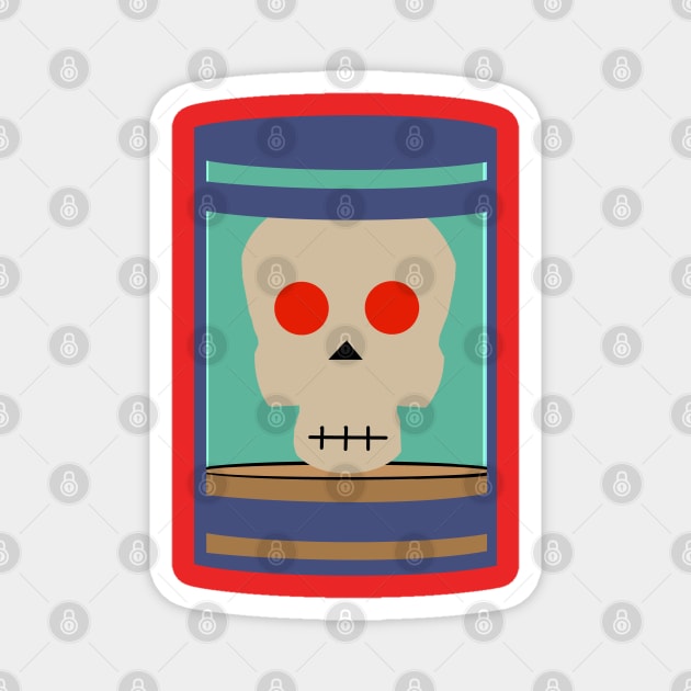 Skull Jar Magnet by DavinciSMURF