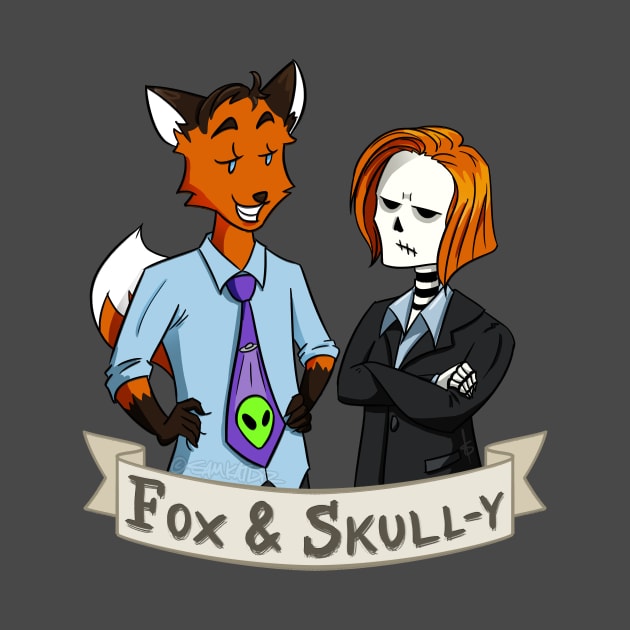 Fox and Skull-y by SamKatDiz