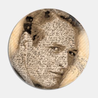 A Tribute to PAUL NEWMAN ✪  Vintage Sketch Retro Art Style Pin