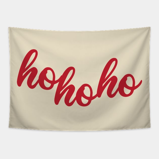 Red hohoho Tapestry by DesignsandSmiles