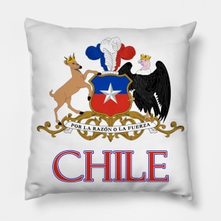 Chile - Coat of Arms Design Pillow