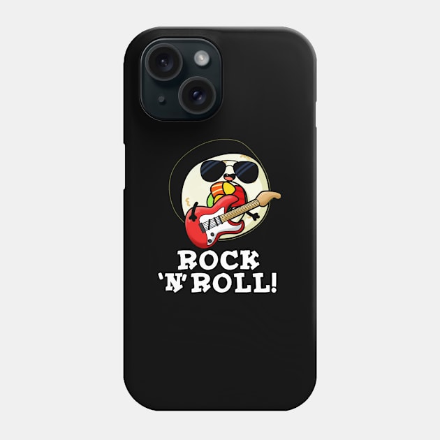 Rock n Roll Cute Sushi Roll Pun Phone Case by punnybone