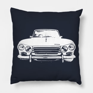 Triumph Vitesse 1960s classic car monoblock white Pillow