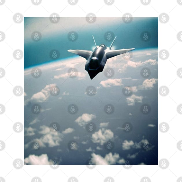 High Altitude Fighter Jet by Brian Free Artwork