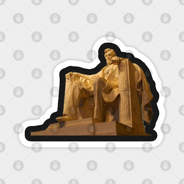 Abraham Abe Lincoln Memorial Magnet by colormecolorado